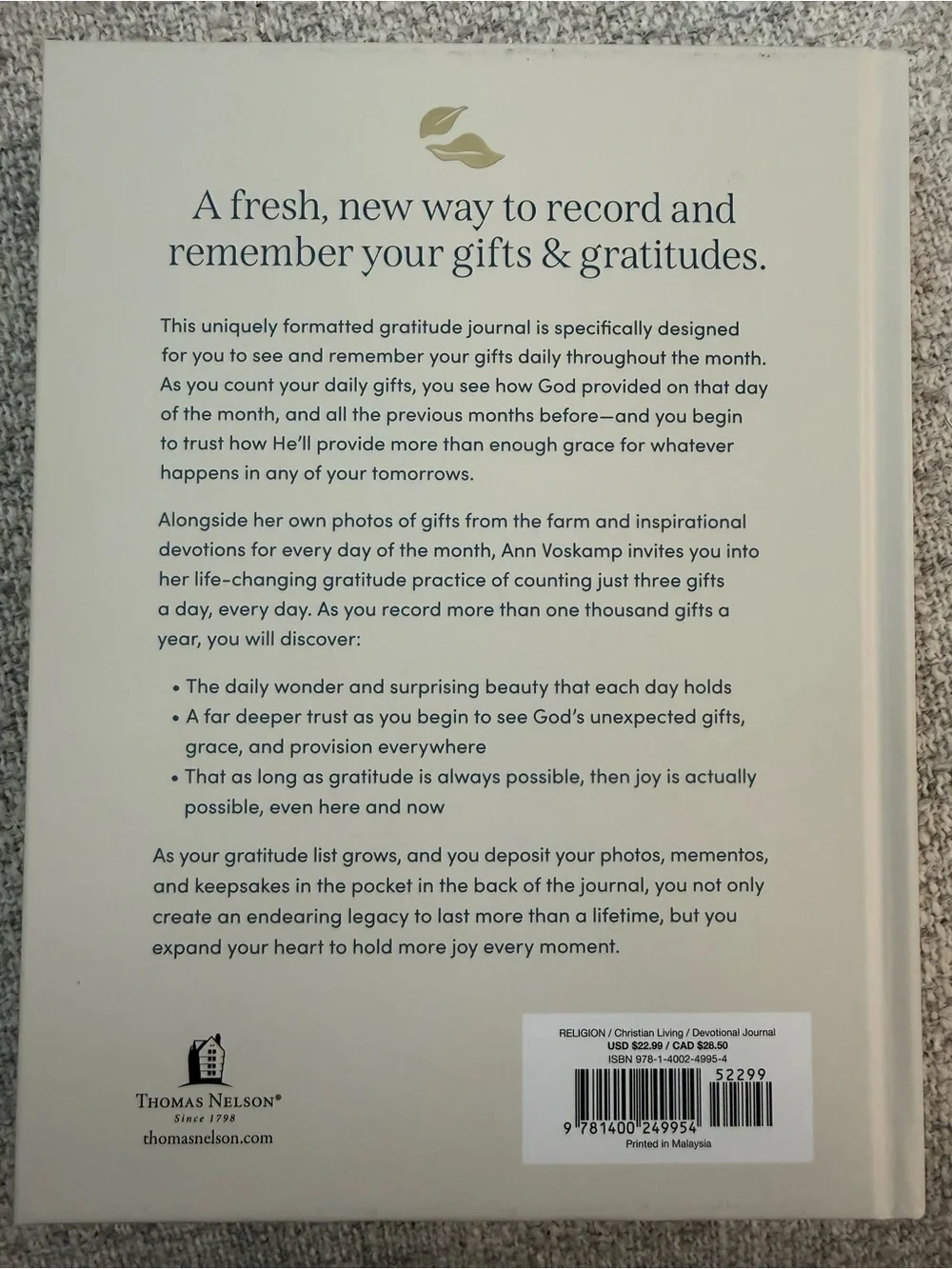 Gratitude Journal **New, never used**